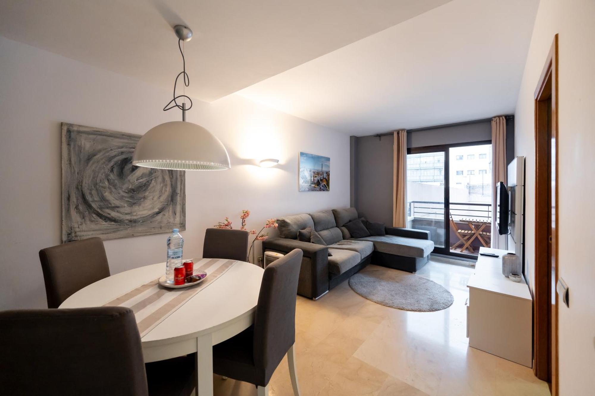 Ferienwohnung Comfy Downtown + Private Terrace Barcelona Exterior foto